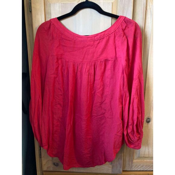 🧺Maeve by Anthropologie | Boswell Blouse in Red | Size 6 - Picture 3 of 7